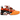 Nike Air Max Plus Homecoming Safety Orange sneakers i sidoprofil med karaktäristiskt vågigt hölje, orange meshovandel och svart gummisula