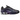 Nike Shox R4 Black Metallic Silver Purple Dynasty sneakers sidoprofil med de ikoniska Shox-pelarna, svart ovandel och detaljer i metalliskt silver