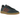 Adidas Handball Spezial Aurora Ink Wild Sepia sneakers sedda från sidan med mörkblå ovandel i mocka, vita ränder och en brun gummisula