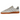 Adidas Handball Spezial Alumina Grey sneakers sedda från sidan med ljusgrå ovandel i mocka, klassiska sågtandade ränder och brun gummisula.