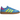Adidas Handball Spezial Sky Rush Solar Yellow Lucid Pink sneakers i en vinklad profil med ljusblå mockaöverdel, rosa ränder och brun gummisula