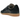 Adidas BW Army Lux Black Gum sneakers i vinkelvyn med svart lÃ¤derovandel, mockadetaljer och klassisk gummiyttersula