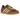 Adidas Gazelle Indoor Maroon Almost Yellow sneakers i en vinklad profilvy med mörkröd ovandel i mocka, gula ränder och brun gummisula