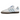 Adidas Samba White Clear Sky sneakers sedda från sidan med vit läderovandel, ljusblå ränder, mockadetaljer vid tån och klassisk gummisula