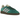 Adidas Handball Spezial Green Pink Velvet sneakers i vinklad vy med grön ovandel i sammet, rosa läderdetaljer och klassisk brun yttersula i gummi
