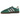 Adidas Handball Spezial Green Pink Velvet sneakers i sidoprofil med grön sammetsovandel, rosa ränder och en klassisk brun gummisula