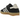 Adidas Gazelle Indoor Core Black Wonder White sneakers i sidoprofil med svart mockaöverdel, vita läderränder och en klassisk brun gummisula
