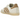 Adidas Samba OG Cream White Cardboard sneakers i sidoprofil med ljus lderandel, mocka tåparti och brun gummisula
