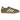 Adidas Gazelle Indoor Olive Strata Cloud White Gum sneakers sedda från sidan med olivgrön mockaovandel, vita läderdetaljer och en klassisk brun gummisula