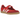 Adidas Samba Jane Scarlet White Gum sneakers i sidoprofil med röd ovandel, vita ränder och klassisk gummisula