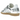 Adidas Samba Silver Metallic Cracked Leather sneakers i sidoprofil med metallisk ovandel, klassiska svarta ränder och en mörk yttersula i gummi