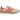 Adidas SL 72 RS Magic Beige Pure Ruby Sand Strata sneakers i en vinklad vy med beige mocka, röda ränder och en vit gummisula.