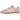 Adidas Gazelle Indoor Wonder Mauve Crew White sneakers i sidoprofil med ovandel i rosa mocka, vita läderränder och en transparent yttersula.
