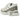 Salomon XT 6 Vanilla Ice Iron Etherea sneakers i en elegant vinklad profil som visar en gräddfärgad mesh-ovandel och robusta grå detaljer