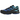 Salomon XT-4 OG Black Nautical Blue sneakers i profil som visar svart meshovandel, blå accenter, snörsystem och slitstark gummisula