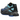 Salomon XT-4 OG Black Nautical Blue sneakers i sidoprofil med svart ovandel, blå detaljer, snabbsnörningssystem och tålig yttersula i gummi