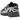 New Balance 1000 Black Silver Metallic sneakers i sidoprofil med glänsande silverdetaljer, svart mesh-ovandel och kraftig grå och svart mellansula.
