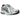 New Balance 1906R Silver Metallic Blue Agate sneakers från sidan med silverfärgad meshöverdel, blå detaljer och vit yttersula
