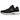 New Balance 2002R Black Gunmetal sneakers i en dynamisk vinklad profilvy med svart ovandel i nubuck, grå detaljer och klassisk N-logotyp