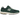 New Balance 2002R Nightwatch Green sneakers i en dynamisk vinklad profilvy med mörkgrön mockaöverdel, vita detaljer och ett N-logotyp.