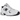 New Balance 530 White Black Details sneakers i en detaljerad närbild som visar skons lager av vit mesh och svarta detaljer på ovandelen.