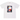Supreme x Dover Street Market London 20th Anniversary Tee White sneakers, framsida av vit t-shirt med svart grafisk logotyp på bröstet och röd detalj