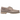 Timberland 3-Eye Lug Handsewn Boat Shoe Taupe sneakers i profil, tillverkade i mocka i taupe med synliga sömmar och en kraftig brun gummisula.