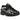 New Balance 1906A Black Pink sneakers sedda från sidan med svart ovandel i mesh och syntetiska detaljer, rosa logotyp och mönstrad sula.