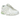 New Balance 1906A White Green sneakers i en vinklad vy med vit mesh, gröna detaljer, silverfärgade paneler och en robust sula