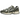 New Balance 1906A Olive Juice Sea Salt sneakers i en vinklad vy, som visar den gröna meshovandelen, lager-på-lager-paneler och den dämpande sulan.
