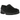 New Balance 1906L Black Suede sneakers i profilvy. Svarta mockaloafers med en distinkt sula, detaljerade sömmar och silverfärgade New Balance-detaljer.