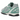 New Balance 204L Kith Green Silver sneakers i vinklad profil med gröna och silverfärgade paneler, vita skosnören och en slitstark gummisula.