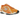New Balance 204L Kith Orange sneakers i sidoprofil med en orange ovandel i mocka och mesh samt en klassisk vit mellansula med detaljer.