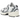 New Balance 530 Silver Metallic Black Cement sneakers i sidoprofil med silverfärgad mesh-ovandel, svarta detaljer och en chunky vit mellansula