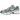 New Balance 740v2 Silver Metallic New Spruce sneakers i en vinklad profil med silverfärgad mesh, mörkgröna detaljer och klassisk vit mellansula
