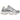 New Balance 9060 Slate Grey Calcium sneakers i vinkelad vy med grå mocka och mesh ovandel samt tjock gummisula