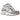 New Balance 9060 Slate Grey Calcium sneakers i vinkel vy med grå mocka och mesh ovandel samt tjock gummisula
