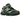 New Balance 9060 Team Forest Green sneakers i en vinklad profil med djupgrön ovandel i mocka, vita detaljer och en kraftig chunky sula.