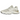 New Balance 9060 Sea Salt Moonbeam sneakers i sidoprofil som visar den vita meshovandelen, de beige läderdetaljerna och en tjock vit sula