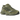 New Balance 9060 Dark Olivine sneakers i sidoprofil med olivengrön mocka och mesh-ovandel, grå detaljer samt en markant chunky vit mellansula