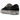Vans LX Classic Slip-On 98 Pearlized Pack Blackout sneakers i vinklad profil med glansig svart ovandel, vita sömmar och klassisk vit gummisula