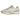 New Balance 327 Timberwolf Reflection sneakers i vinklad profil med ljusbeige ovandel, mockapaneler och den ikoniska stora N-logotypen på sidan