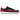 Jordan 1 Retro Low OG Banned sneakers i en vinkelvy med svart och röd läderöverdel, svarta skosnören och vit sula