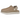 UGG Goldenstar Villa Clog Mustard Seed sneakers i vinkel med senapsgul mockaöverdel, hälrem och synliga ljusa sömmar