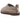 UGG Tasman Biarritz Slipper Rocky Oak sneakers i en vinklad vy med brun mockaöverdel och broderad krage runt hälen