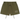 Fear of God Essentials Fleece Soccer Short Military sneakers i vinkelvy med grön fleece och elastisk midja med dragsko