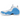 Nike Air Foamposite Pro University Blue sneakers i sidoprofil med ljusblå foamposite-överdel och svart swoosh