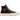 Converse Chuck Taylor All Star 70 Hi Comme des Garcons PLAY Single Heart Black sneakers i sidoprofil med svart canvas och rött hjärta