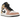 Jordan 1 Mid SE Flight Club sneakers i en vinklad vy med vit läderöverdel, svarta detaljer och klassisk snörning