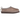 UGG Tasman Biarritz Slipper Rocky Oak sneakers i en vinklad vy med brun mockaöverdel och broderad kant vid hälen
